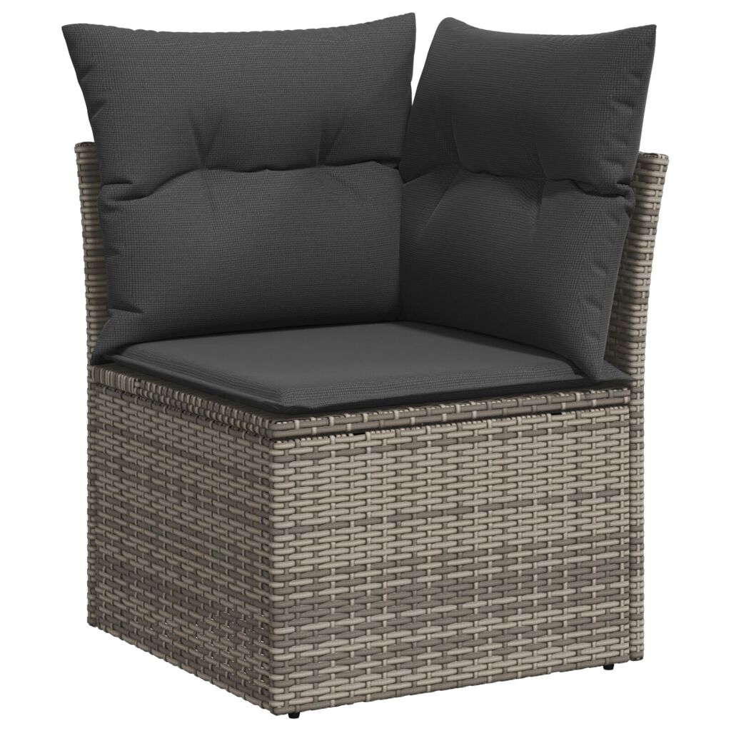 vidaXL Σετ Καναπέ Κήπου με μαξιλάρι 7 pcs Γκρι 100 x 55 x 73 εκ