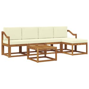 vidaXL &Sigma;&epsilon;&iota;&rho;ά &Kappa;&alpha;&nu;&alpha;&pi;έ &Epsilon;&xi;&omega;&tau;&epsilon;&rho;&iota;&kappa;&omicron;ύ &mu;&epsilon; &mu;&alpha;&xi;&iota;&lambda;ά&rho;&iota; 6 pcs &Phi;&upsilon;&sigma;&iota;&kappa;ό &kappa;&alpha;&iota; &Kappa;&rho;έ&mu;&alpha;