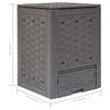 vidaXL Κομποστοποιητές 2 τεμ. Καφέ 60x60x83 εκ. 600 L Πλαστικό Ρατάν