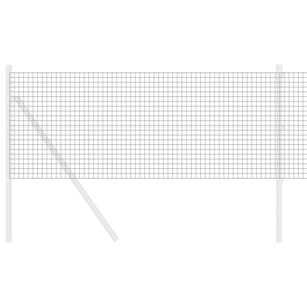 vidaXL Επενδεδυμένο Γκρι Συρματόπλεγμα 0.8x25 μ