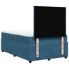 vidaXL Κρεβάτι Boxspring με Στρώμα Μπλε 120x200 εκ. Βελούδινο