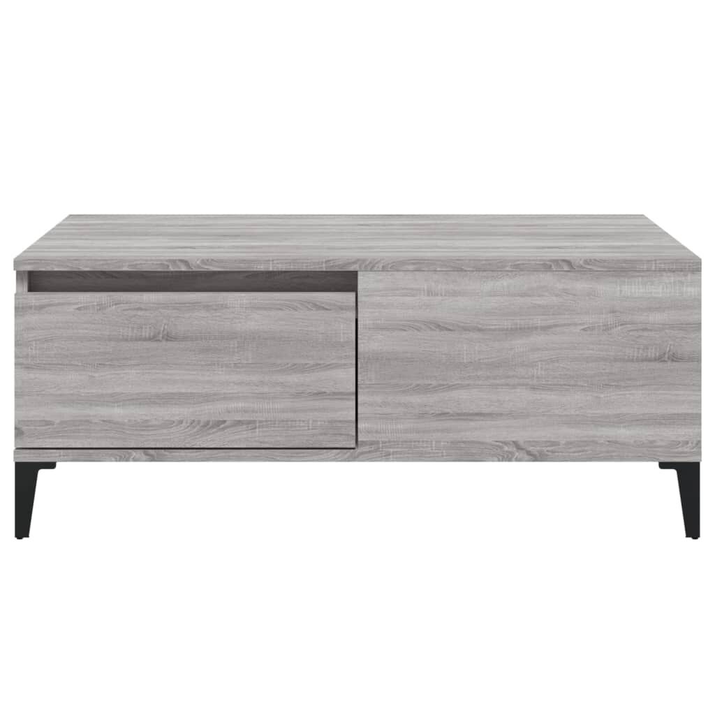 vidaXL Τραπεζάκι Σαλονιού Γκρι Sonoma 90x50x36,5εκ. Επεξεργασμένο Ξύλο