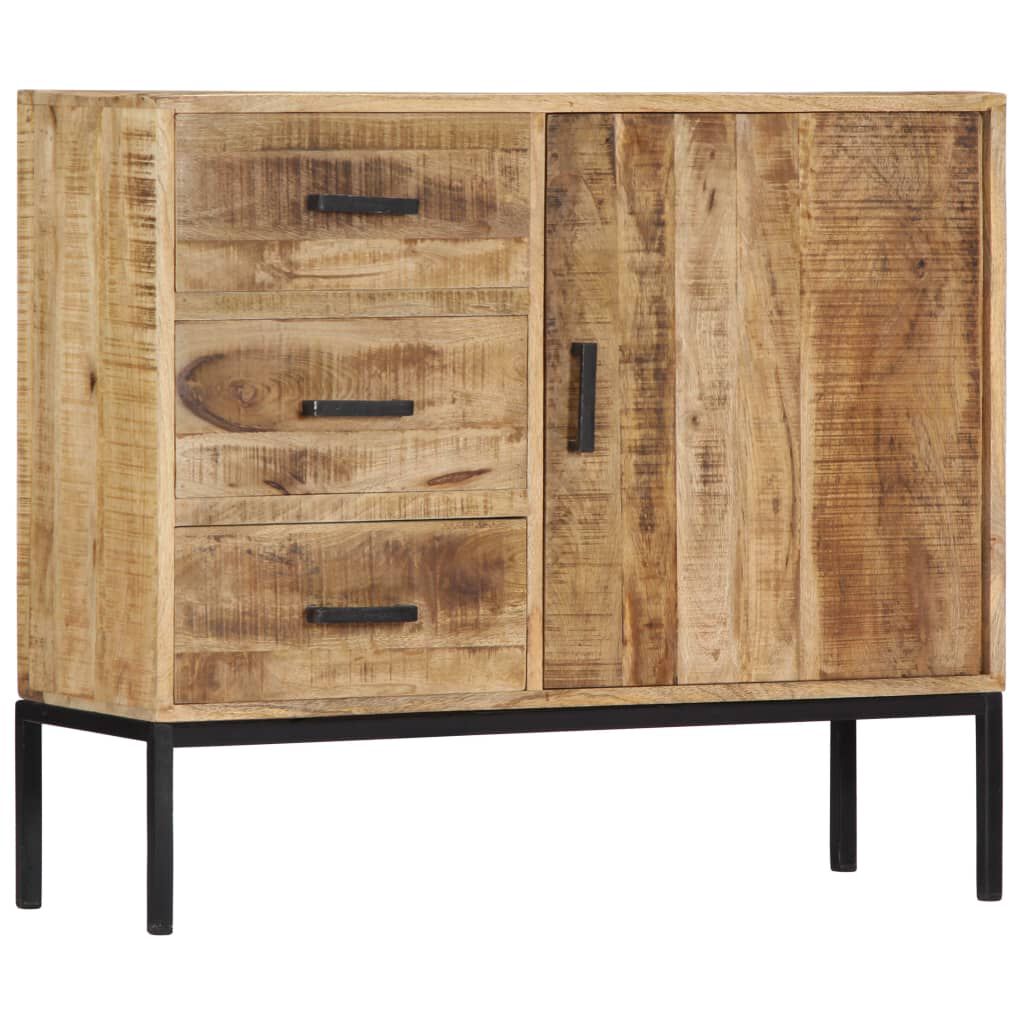 vidaXL Ντουλάπι με Συρτάρια 88 x 30 x 71 εκ. από Μασίφ Ξύλο Μάνγκο