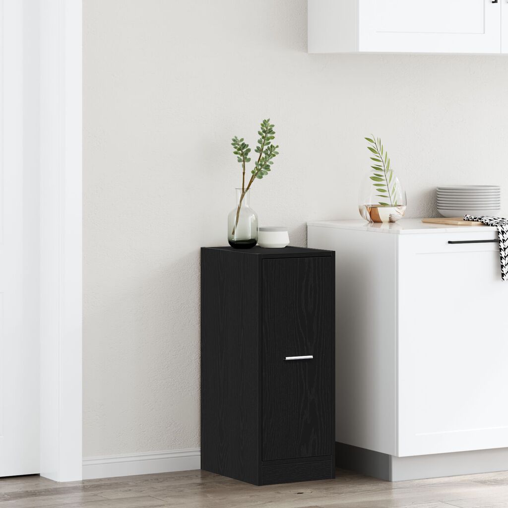vidaXL Φαρμακοποιός Ντουλάπα Μαύρη Δρυς 30x41x77,5 εκ Επεξεργασμένο Ξύλο