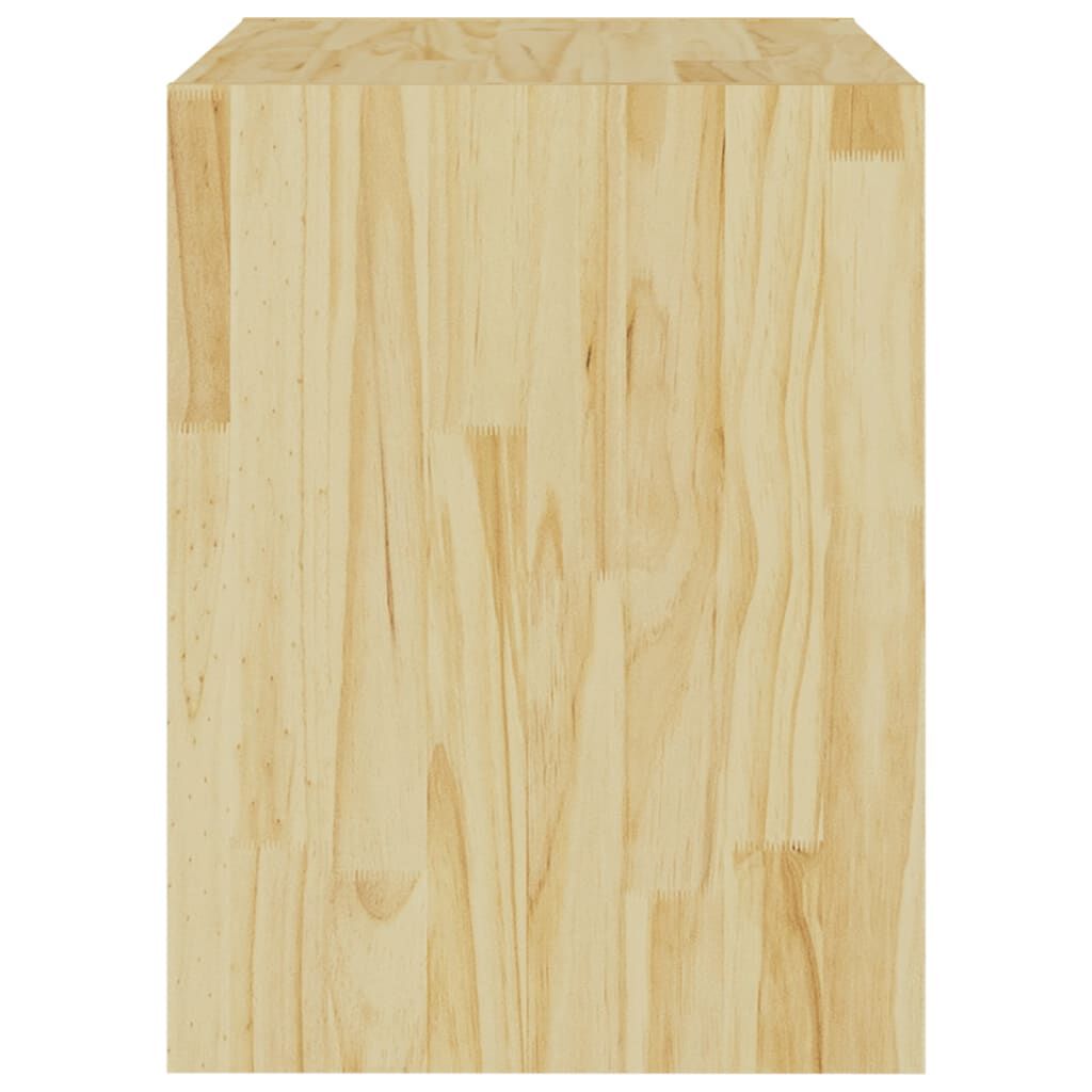 vidaXL Κομοδίνο 40 x 30,5 x 40 εκ. από Μασίφ Ξύλο Πεύκου