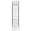 vidaXL Συρματοκιβώτια Τοξωτά 12 τεμ. 200x30x100/120 εκ. Γαλβαν. Ατσάλι