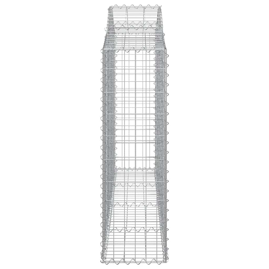 vidaXL Συρματοκιβώτια Τοξωτά 12 τεμ. 200x30x100/120 εκ. Γαλβαν. Ατσάλι