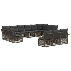 vidaXL &Sigma;&epsilon;&tau; &Kappa;&alpha;&nu;&alpha;&pi;έ &Kappa;ή&pi;&omicron;&upsilon; 13 pcs &Gamma;&kappa;&rho;&iota; &sigma;&upsilon;&nu;&theta;&epsilon;&tau;&iota;&kappa;ό &rho;&alpha;&tau;ά&nu;