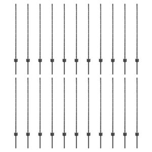 vidaXL &Sigma;&tau;ύ&lambda;&omicron;&sigmaf; &Pi;&epsilon;&rho;&iota;&phi;&rho;ά&xi;&epsilon;&omega;&nu; 22 pcs &Gamma;&kappa;&rho;&iota; 160 cm &Alpha;&tau;&sigma;ά&lambda;&iota;