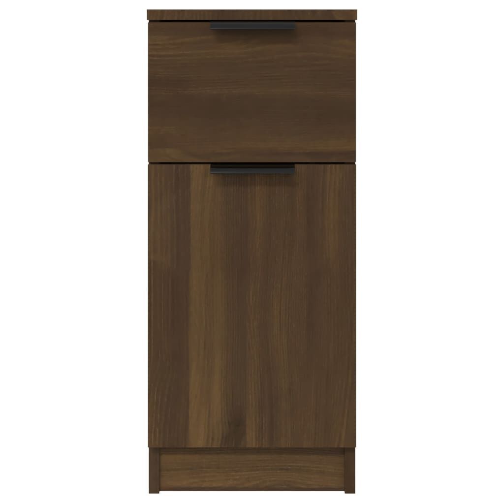 vidaXL Συρταριέρες 2 τεμ. Καφέ Δρυς 30x30x70 εκ. Επεξεργασμένο Ξύλο