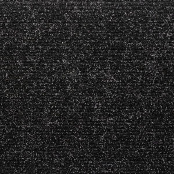 vidaXL Αυτοκόλλητα Πατάκια Σκαλιών 5 τεμ. 65x21x4 εκ. Μαύρα Ορθογώνια Άκρη