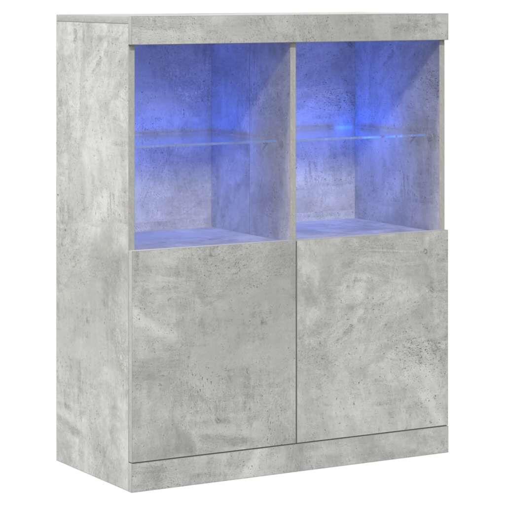 vidaXL Ντουλάπι Γκρι Σκυροδέματος 81x37x100 εκ. Επεξεργασμένο Ξύλο