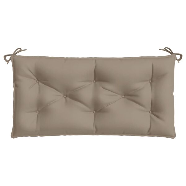 vidaXL Μαξιλάρι Πάγκου Κήπου Taupe 100x50x7 εκ. Ύφασμα Oxford
