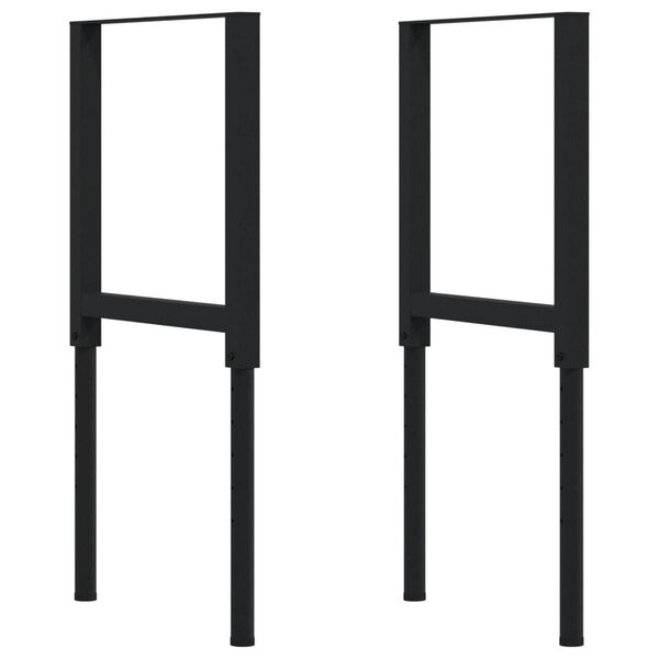 vidaXL Πάγκος Εργασίας Ορθογώνιος 100x60x(71,5-98) εκ Μασίφ Ξύλο Οξιάς
