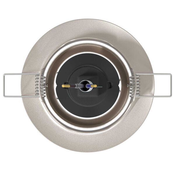 vidaXL Spotlights με προβολείς 6 pcs Ασημί 9 x 9 εκ. Μέταλλο
