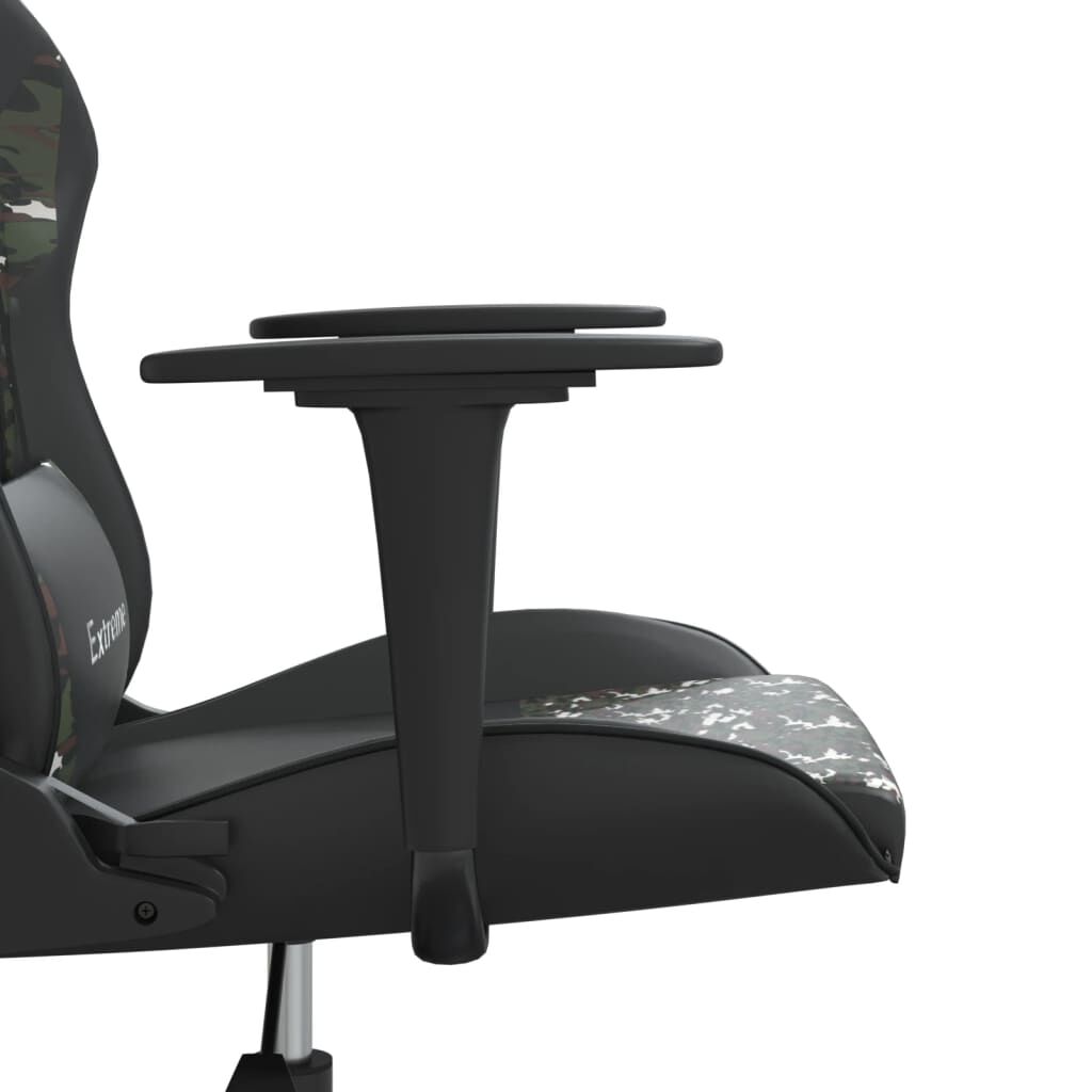 vidaXL Καρέκλα Gaming Μασάζ Μαύρο/Παραλλαγή από Συνθετικό Δέρμα