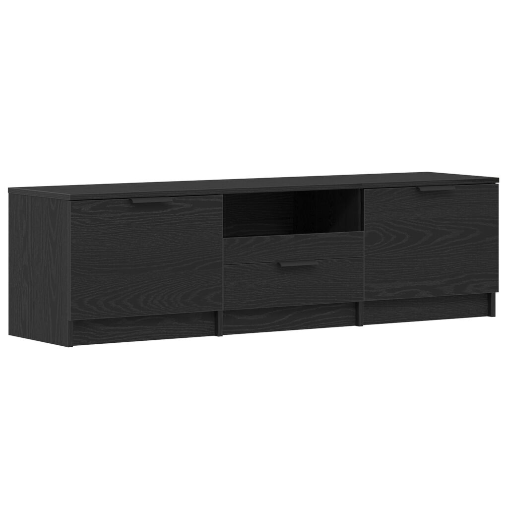 vidaXL Ντουλάπι τηλεόρασης - Μαύρη δρυς - 140x35x40 εκ. - Φτιαγμένο από επεξεργασμένο ξύλο