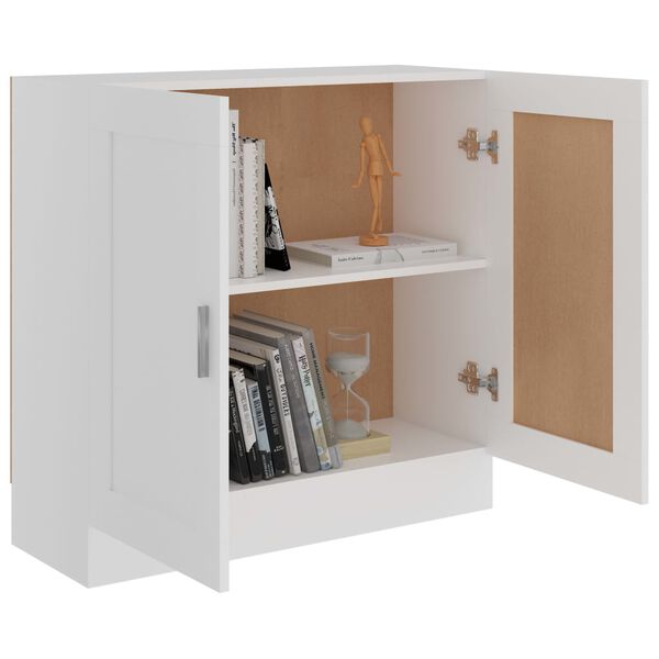 vidaXL Βιβλιοθήκη Λευκή 82,5 x 30,5 x 80 εκ. Επεξεργασμένο Ξύλο
