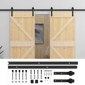 vidaXL &Sigma;&upsilon;&rho;ό&mu;&epsilon;&nu;&eta; &Pi;ό&rho;&tau;&alpha; 2 &tau;&mu;&chi;. 100 x 210 cm &Mu;&alpha;&sigma;ί&phi; &Xi;ύ&lambda;&omicron; &Pi;&epsilon;ύ&kappa;&omicron;&upsilon;