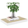 vidaXL Ράφια Τοίχου 4 τεμ. Δρυς/Άσπρο 50 x 23 x 3,8 εκ. MDF