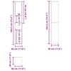 vidaXL Ντουλάπι Νιπτήρα Μαύρο 60 x 33 x 61 εκ. από Επεξ. Ξύλο
