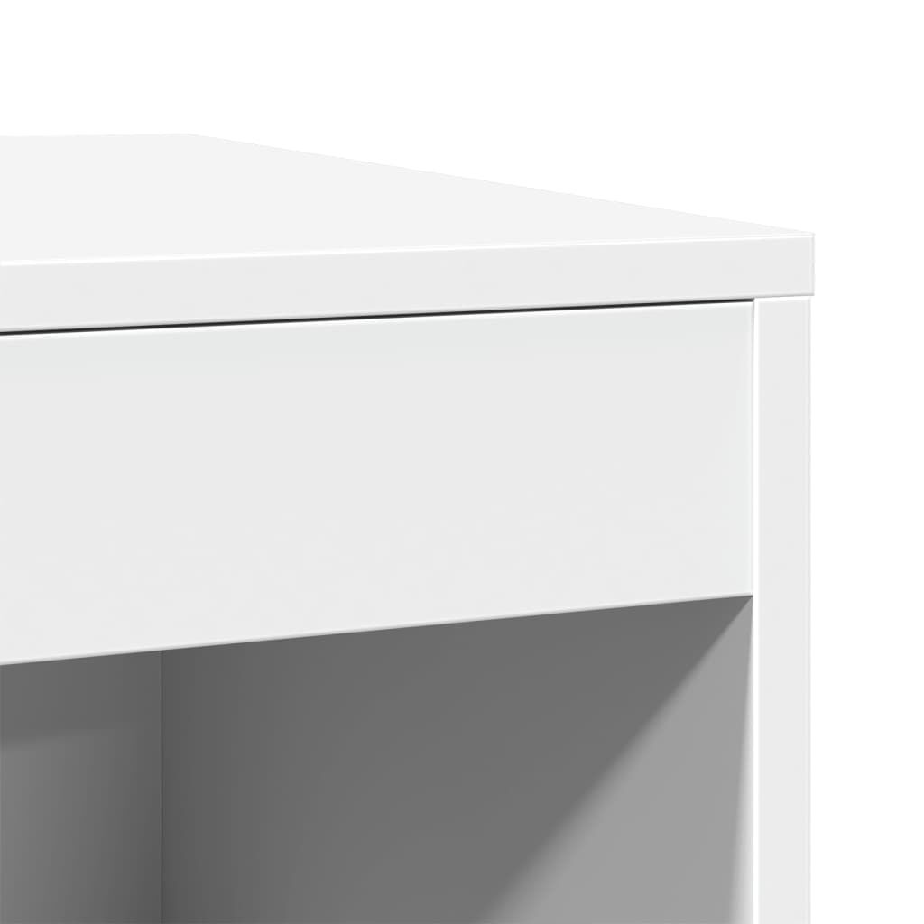 vidaXL Τουαλέτα Γάτας Περίφραξη Λευκό 47x59x42 εκ. Επεξεργασμ. Ξύλο