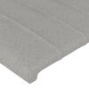 vidaXL Κεφαλάρι Κρεβατιού Ανοιχτό Γκρι 100x5x78/88 εκ. Υφασμάτινο