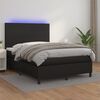vidaXL &Kappa;&rho;&epsilon;&beta;ά&tau;&iota; Boxspring &mu;&epsilon; &Sigma;&tau;&rho;ώ&mu;&alpha; & LED &Mu;&alpha;ύ&rho;&omicron; 140x200 &epsilon;&kappa;. &Sigma;&upsilon;&nu;&theta;. &Delta;έ&rho;&mu;&alpha;