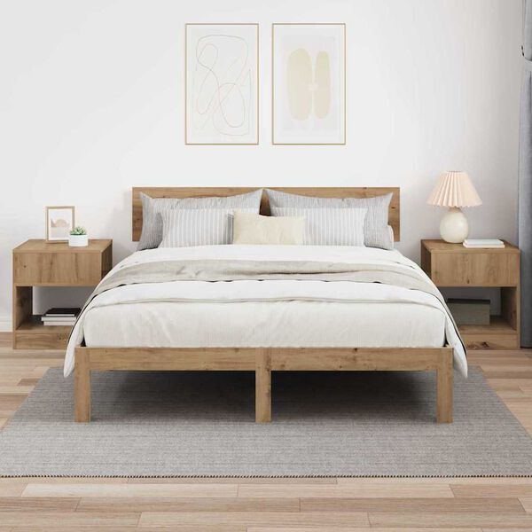 vidaXL End Table 2 pcs Artisan Oak 40,5 x 40 x 45 &epsilon;&kappa;