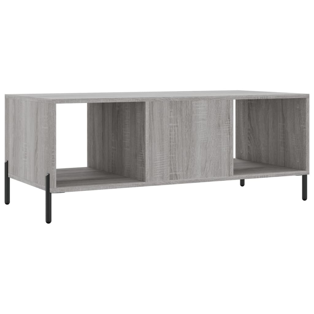 vidaXL Τραπεζάκι Σαλονιού Γκρι Sonoma 102x50x40 εκ. Επεξεργασμένο Ξύλο