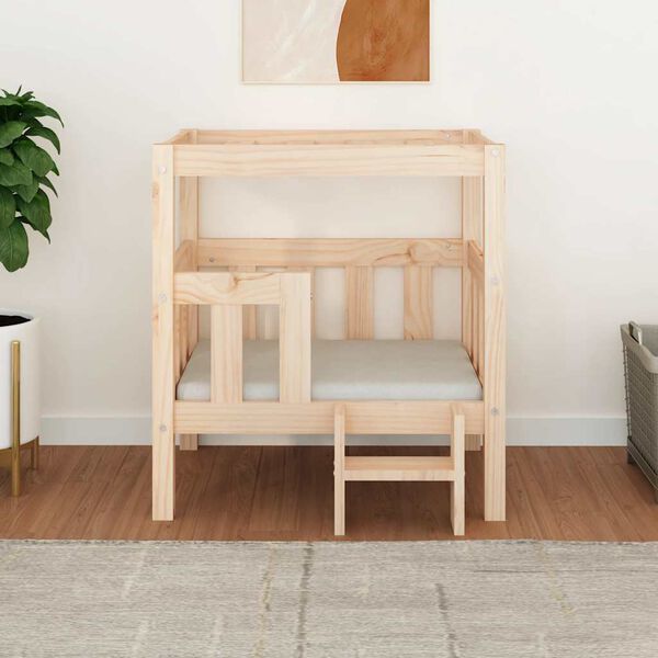 vidaXL &Kappa;&rho;&epsilon;&beta;ά&tau;&iota; &Sigma;&kappa;ύ&lambda;&omicron;&upsilon; 65,5 x 50,5 x 70 &epsilon;&kappa;. &alpha;&pi;ό &Mu;&alpha;&sigma;ί&phi; &Xi;ύ&lambda;&omicron; &Pi;&epsilon;ύ&kappa;&omicron;&upsilon;