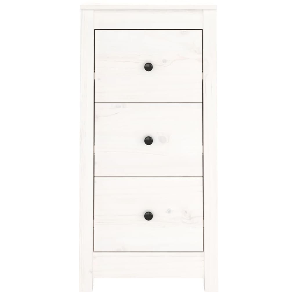 vidaXL Ντουλάπι Λευκό 40x35x80 εκ. από Μασίφ Ξύλο Πεύκου