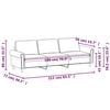 vidaXL Καναπές Τριθέσιος Σκούρο γκρι 180 εκ. Βελούδινος