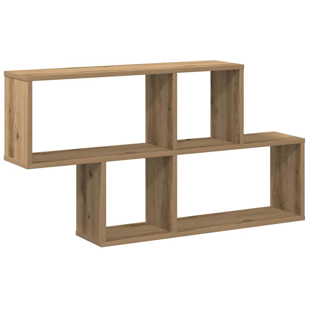 vidaXL Ράφι Τοίχου για Τεχνίτης Δρυς 100x18x53 εκ. Μοριοσανίδα