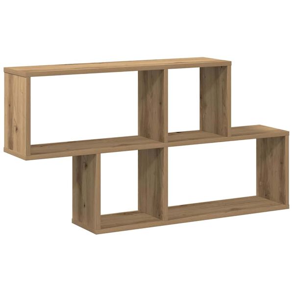 vidaXL Ράφι Τοίχου για Τεχνίτης Δρυς 100x18x53 εκ. Μοριοσανίδα