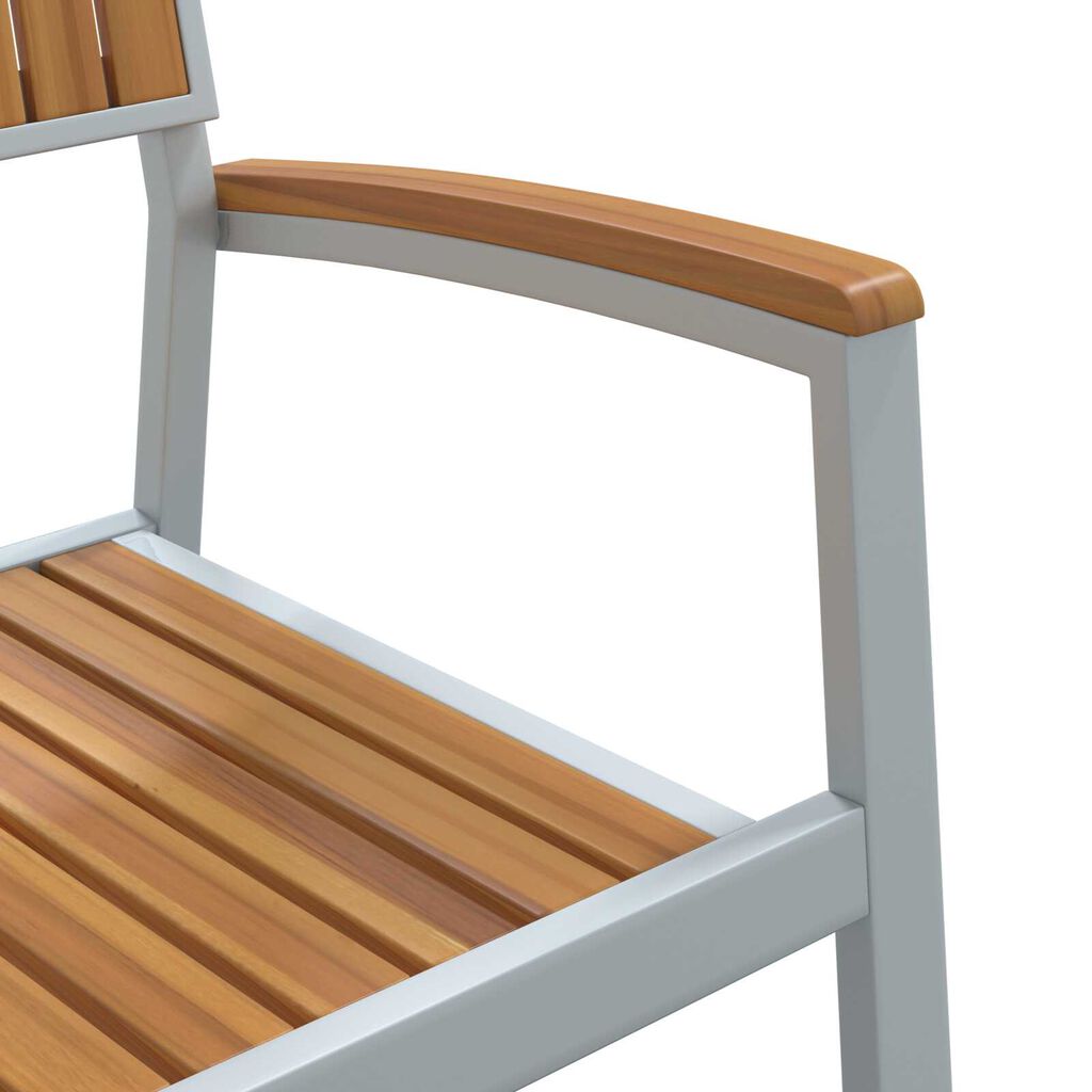 vidaXL Καρέκλα Κήπου 2 pcs Καφέ 56 x 57 x 87εκ. Μασίφ ξύλο ακακίας