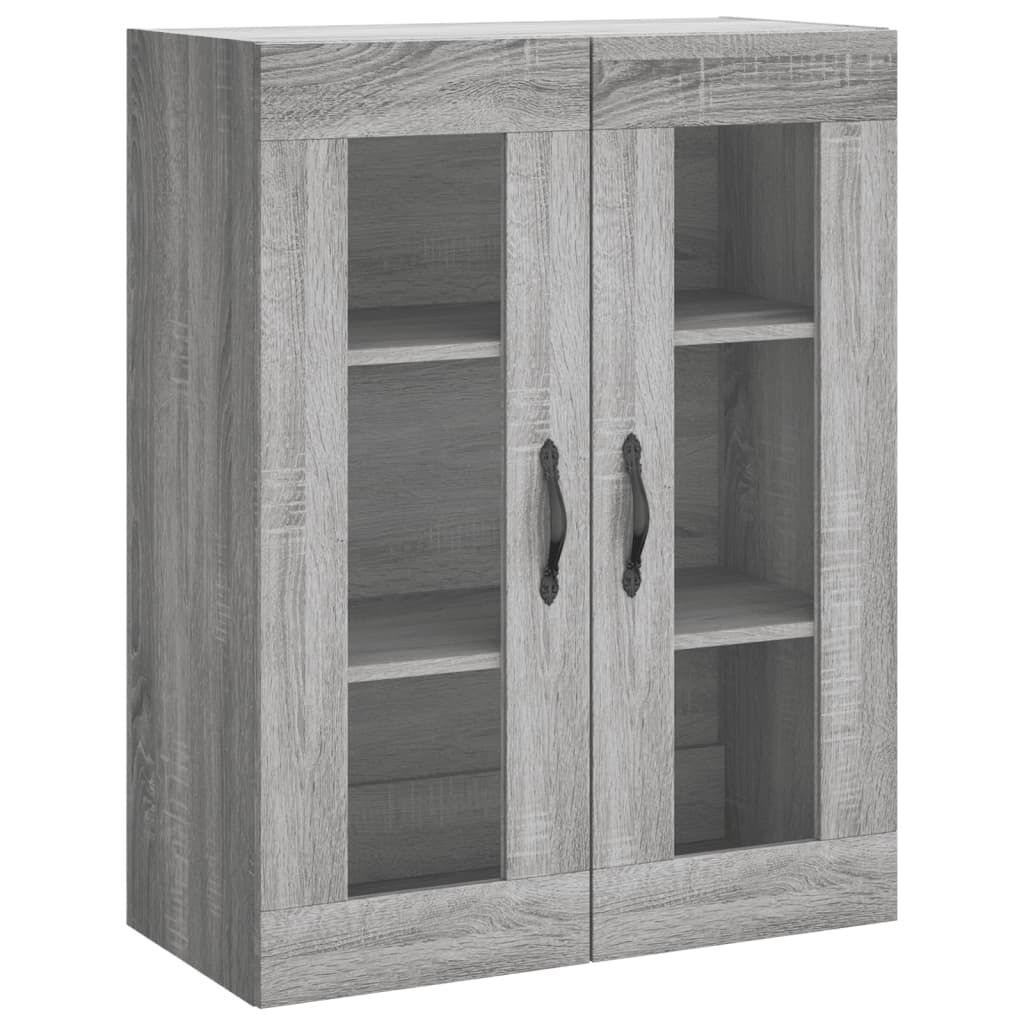 vidaXL Ντουλάπι Επιτοίχιο Γκρι Sonoma 69,5 x 34 x 90 εκ. Επεξεργ. Ξύλο