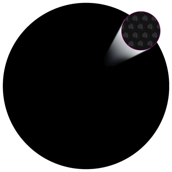 vidaXL Κάλυμμα Πισίνας Ηλιακό Μαύρο/Μπλε 527 εκ. από Πολυαιθυλένιο