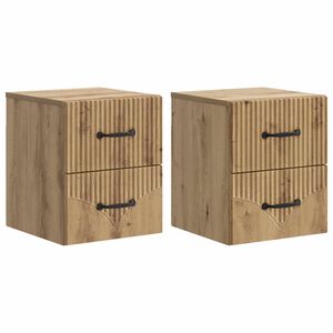 vidaXL &Tau;&omicron;ί&chi;&omicron;&upsilon; &Kappa;&rho;&epsilon;&mu;&alpha;&sigma;&tau;ό &Kappa;&omicron;&mu;&omicron;&delta;ί&nu;&omicron; 2 pcs Artisan &Delta;&rho;&upsilon;&sigmaf; 34,5 x 33 x 40 &epsilon;&kappa;