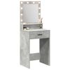 vidaXL Κομοδίνο Γκρι σκυροδέματος 50 x 41 x 135 εκ Επεξεργασμένο ξύλο