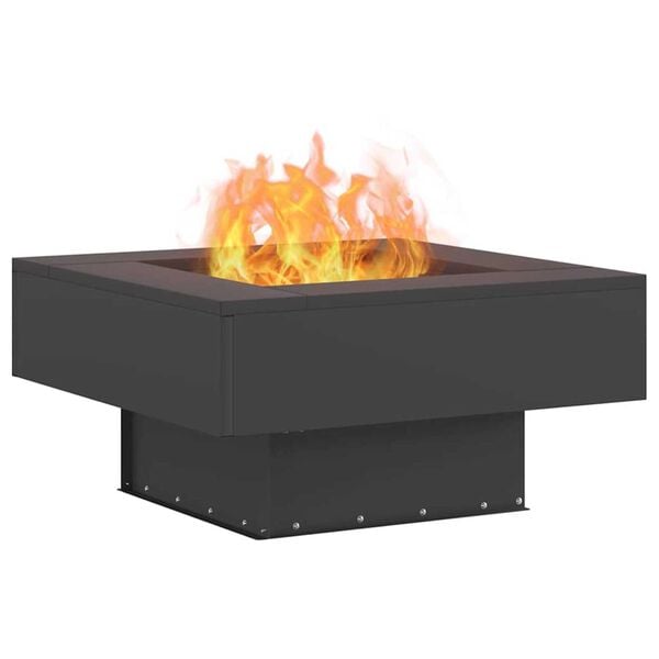 vidaXL Φωτιά Μαύρο 60 x 60 x 30 cm Κρύα έλαση από χάλυβα