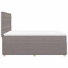 vidaXL &Kappa;&rho;&epsilon;&beta;ά&tau;&iota; Boxspring &mu;&epsilon; &Sigma;&tau;&rho;ώ&mu;&alpha; Taupe 140x200 &epsilon;&kappa;. &Upsilon;&phi;&alpha;&sigma;&mu;ά&tau;&iota;&nu;&omicron;