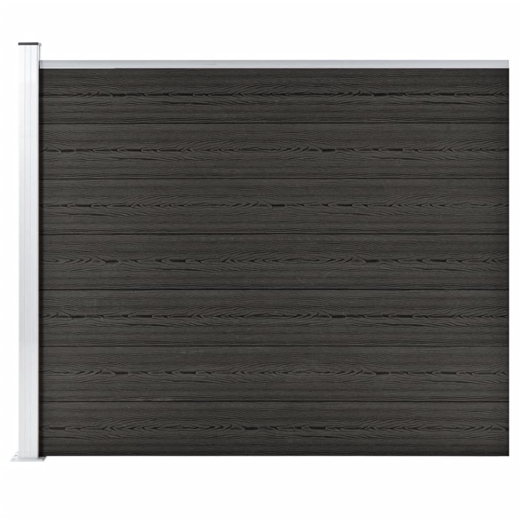 vidaXL Πάνελ Περίφραξης Γκρι 175 x 146 εκ. από WPC