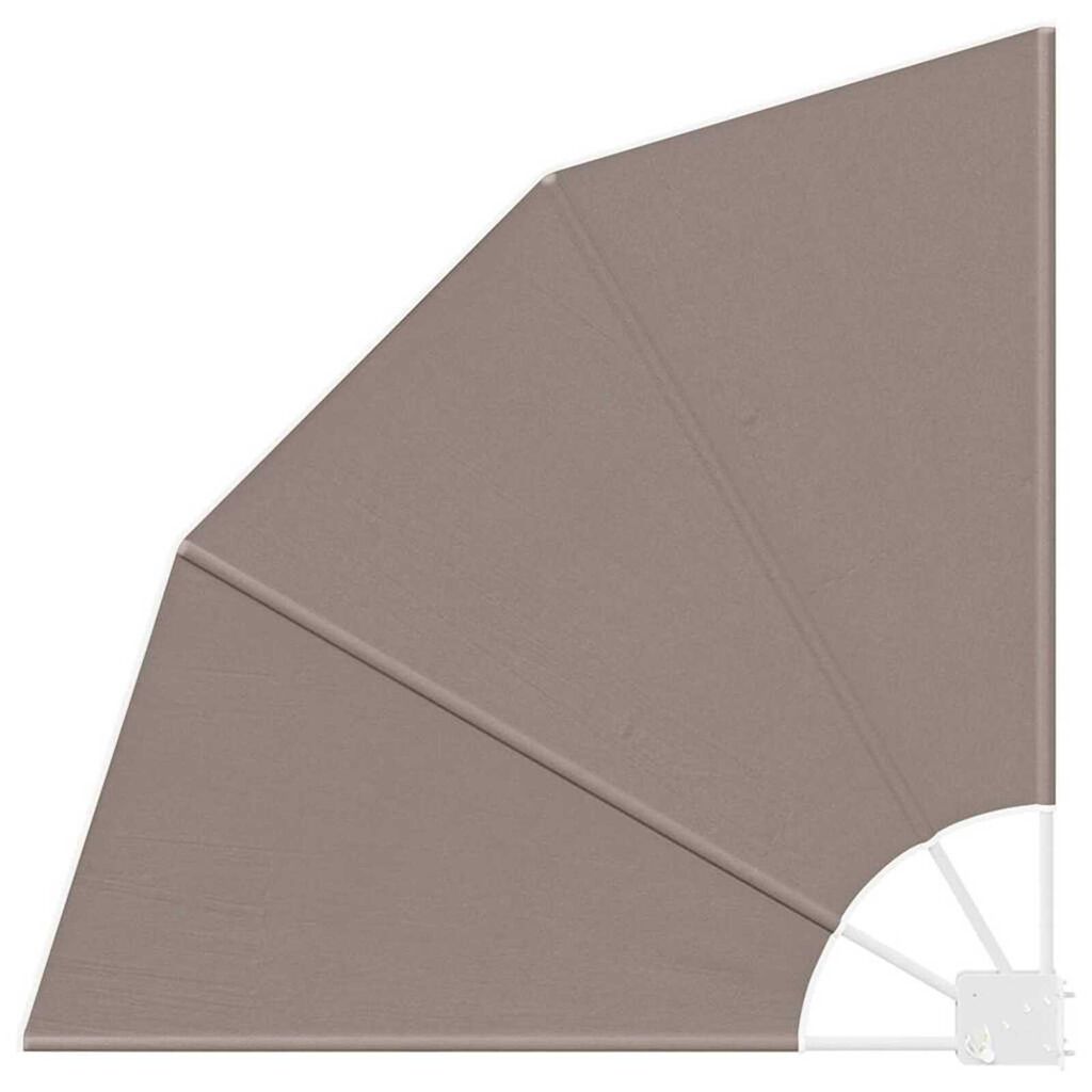 vidaXL Αδιάφανο σκίαστρο μπαλκονιού Taupe 115 x 115 εκ ύφασμα