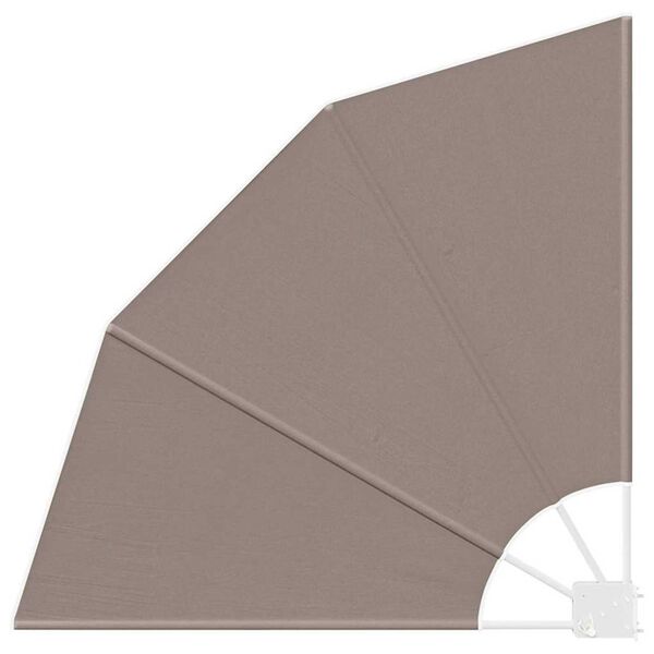 vidaXL Αδιάφανο σκίαστρο μπαλκονιού Taupe 115 x 115 εκ ύφασμα
