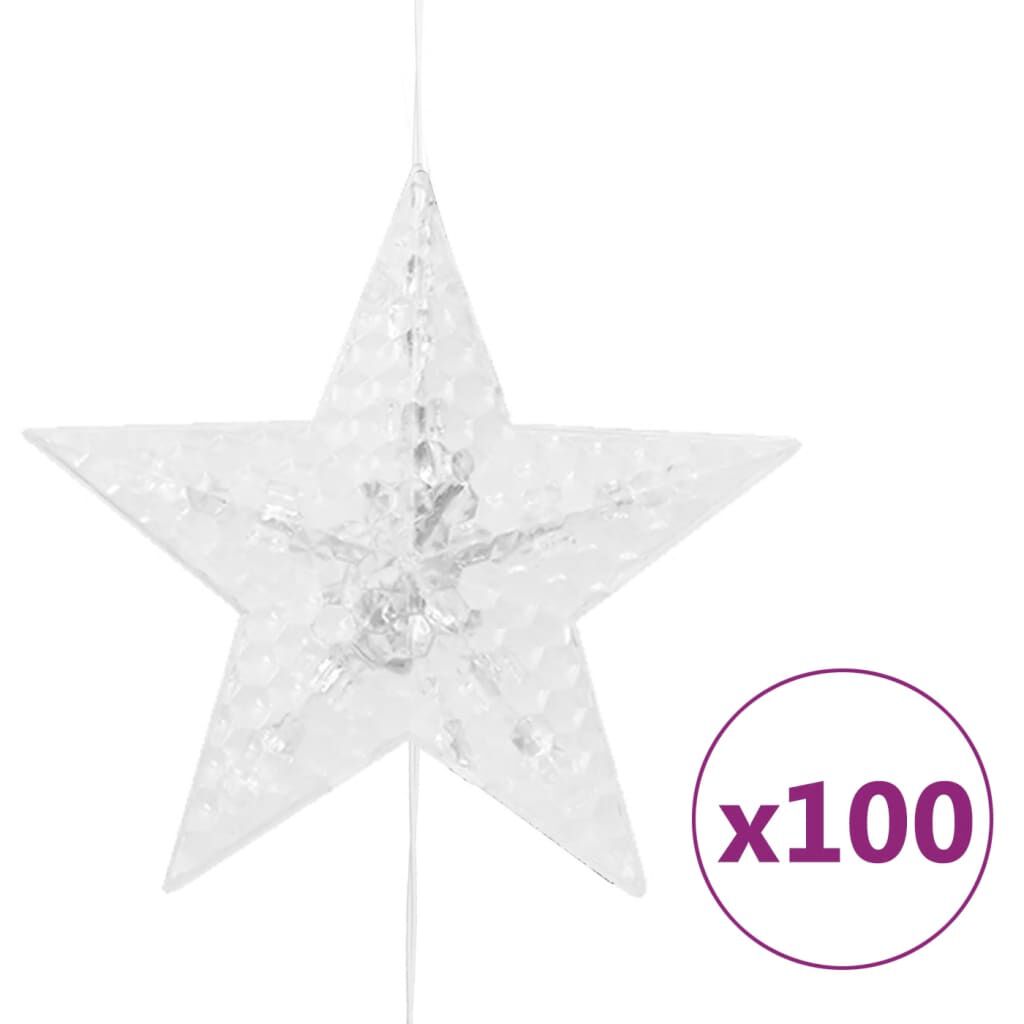 vidaXL Κουρτίνα LED Φωτάκια 500 LED Πολύχρωμη με 8 Λειτουργίες