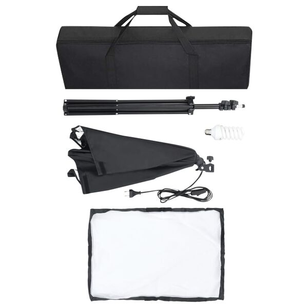 vidaXL Κιτ Φωτισμού Φωτογραφικού Στούντιο με Softbox και Φόντα