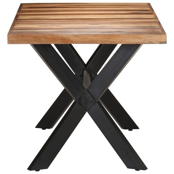 vidaXL Τραπεζαρία 160 x 80 x 75 εκ. Μασίφ Ξύλο & Μελί Φινίρισμα
