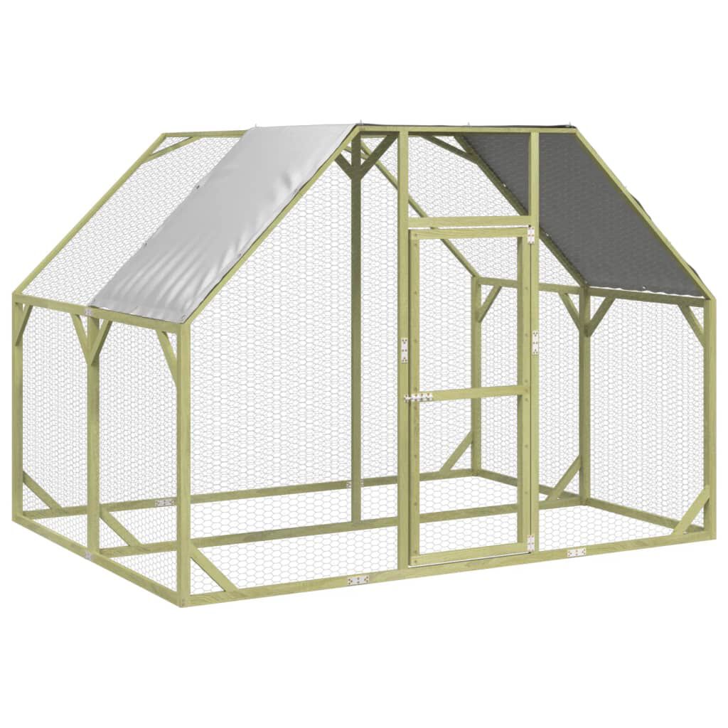 vidaXL Κοτέτσι 268x200x190 εκ. από Μασίφ Εμποτισμένο Ξύλο Πεύκου