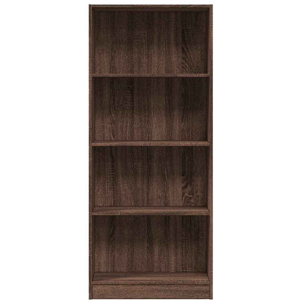 vidaXL Βιβλιοθήκη Καφέ Δρυς 60x24x143 εκ. από Επεξεργασμένο Ξύλο